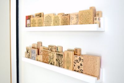 office ledges storage behind the door - how to fix unused vertical space