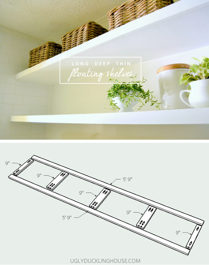 How To Create Long, Deep, & Thin Floating Shelves Decor10 Blog
