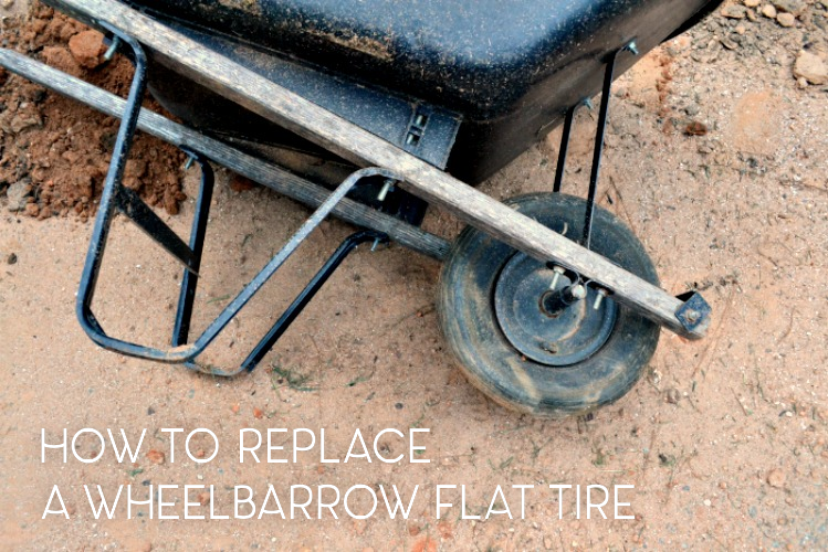 how to repair a wheelbarrow flat tire