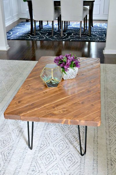 My 15-Minute DIY Hairpin Leg Coffee Table • Ugly Duckling House
