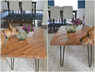My 15-Minute DIY Hairpin Leg Coffee Table • Ugly Duckling House