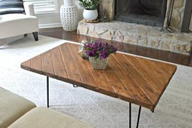 My 15-Minute DIY Hairpin Leg Coffee Table • Ugly Duckling House
