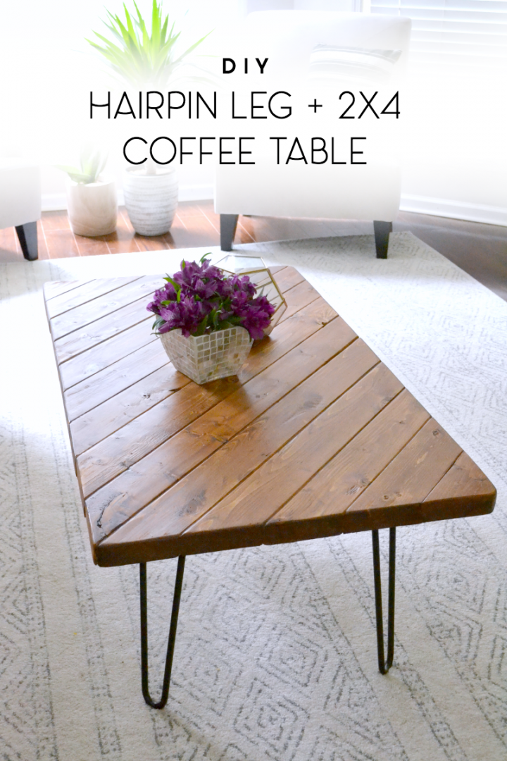 My 15-Minute DIY Hairpin Leg Coffee Table • Ugly Duckling House