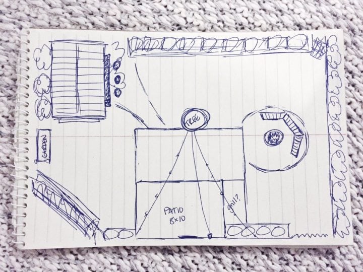 quick sketch of entire yard