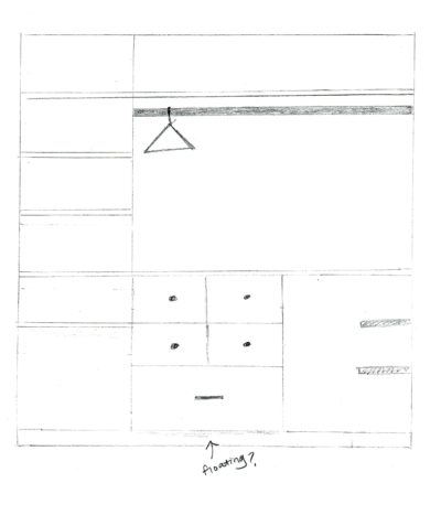 Sketching a New Primary Bedroom Closet • Ugly Duckling House