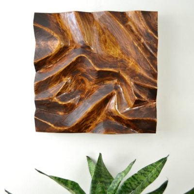 DIY Carved Wood Wall Art