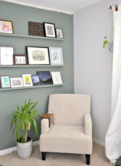 left corner of guest bedroom - progress