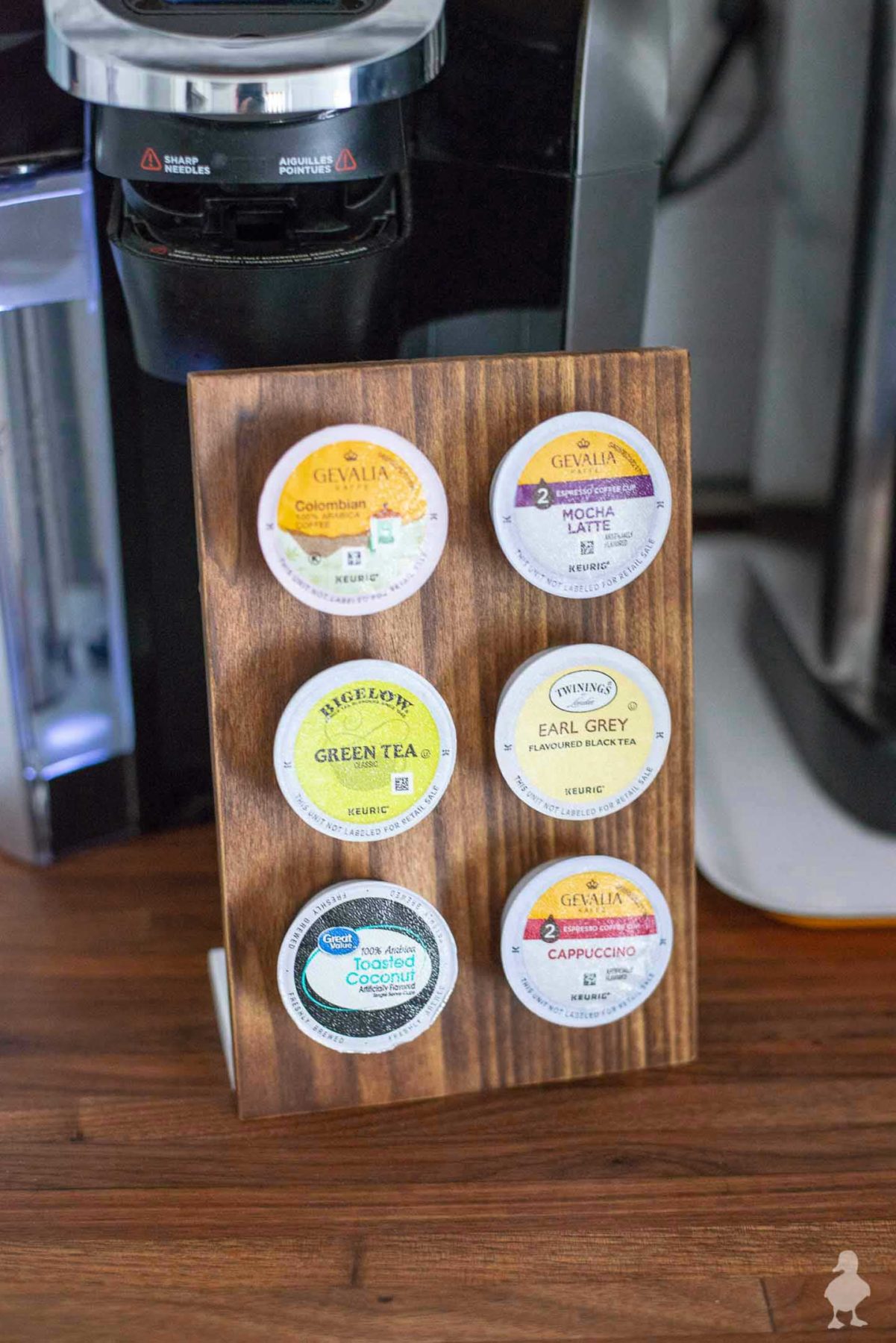 DIY KCup Holder how to stain wood with FIRE! • Ugly Duckling House