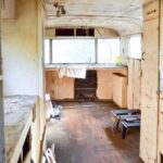 Ruby's Revival interior - vintage camper before gutting