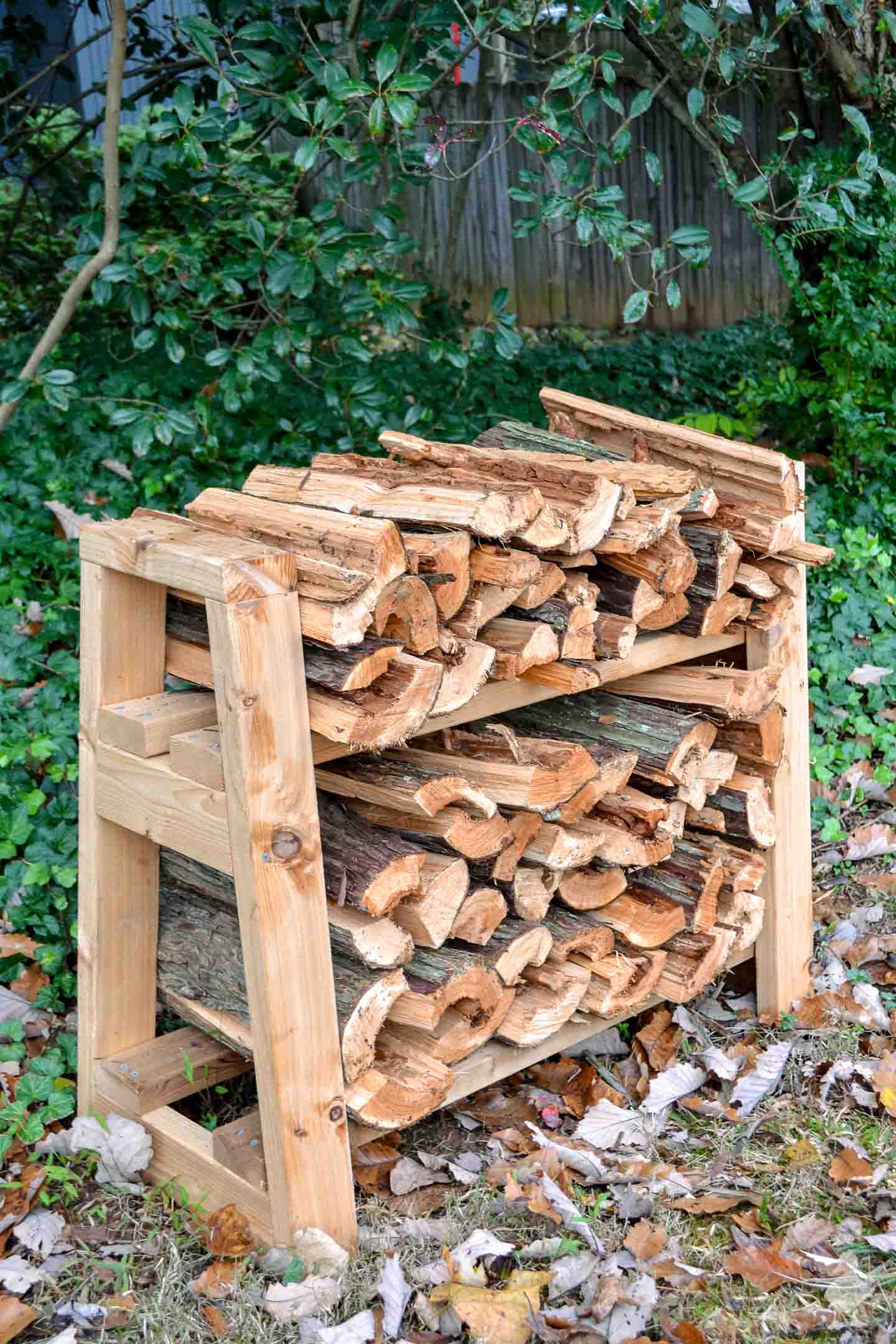 DIY Firewood Rack Free Plans Ugly Duckling House