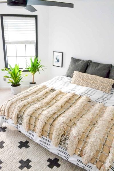 master bedroom white and bright makeover