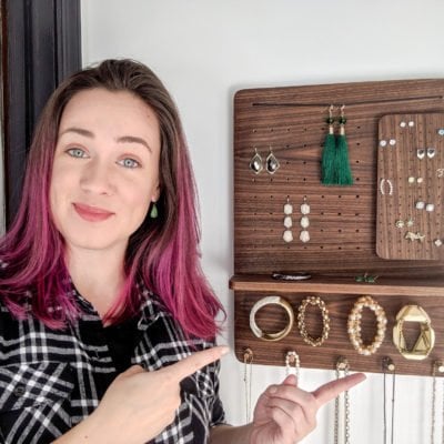 DIY magnetic jewelry organizer