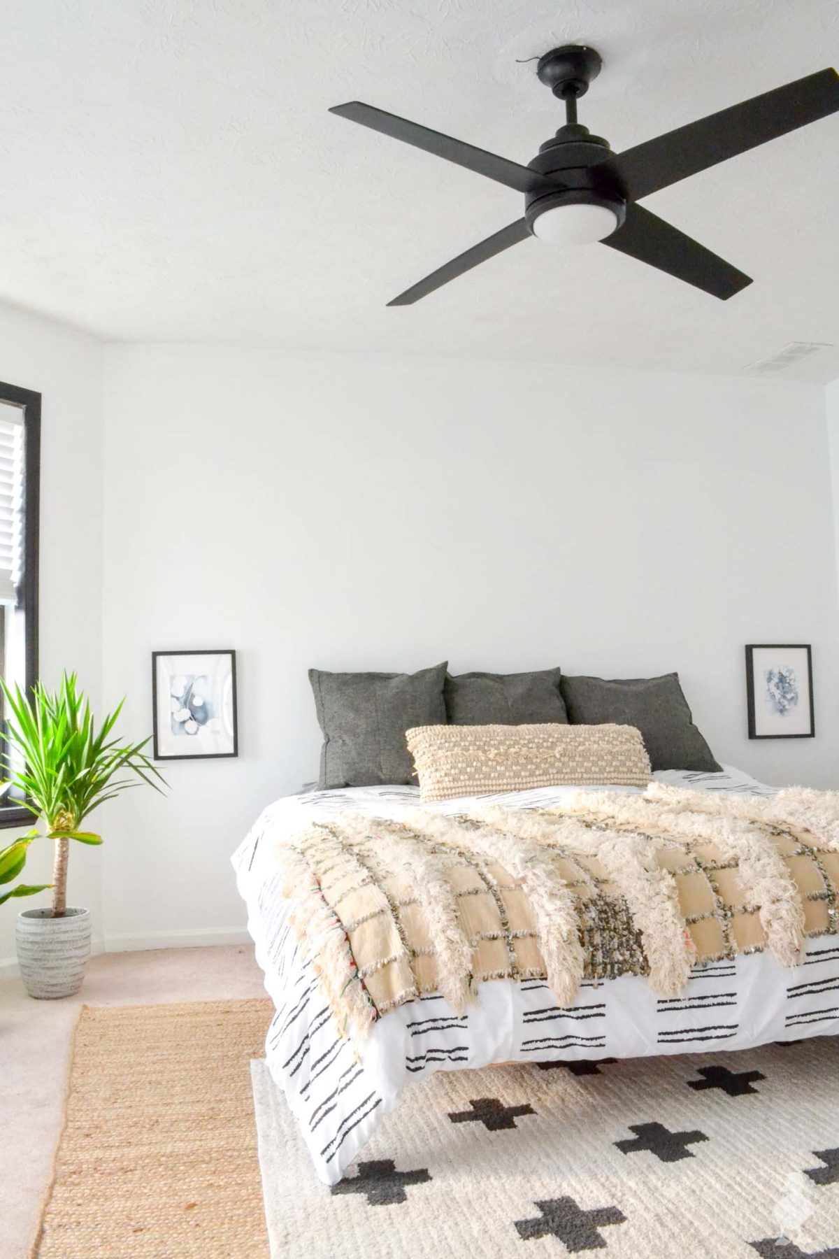 master bedroom - white bedding
