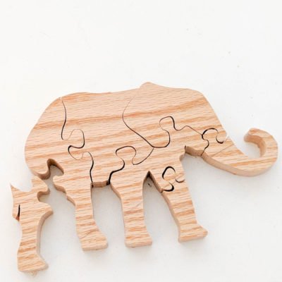 diy scrap wood elephant puzzle