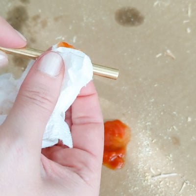 clean brass with ketchup-4