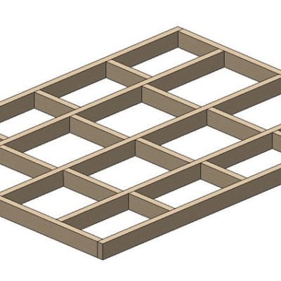 queen floating bed frame plans