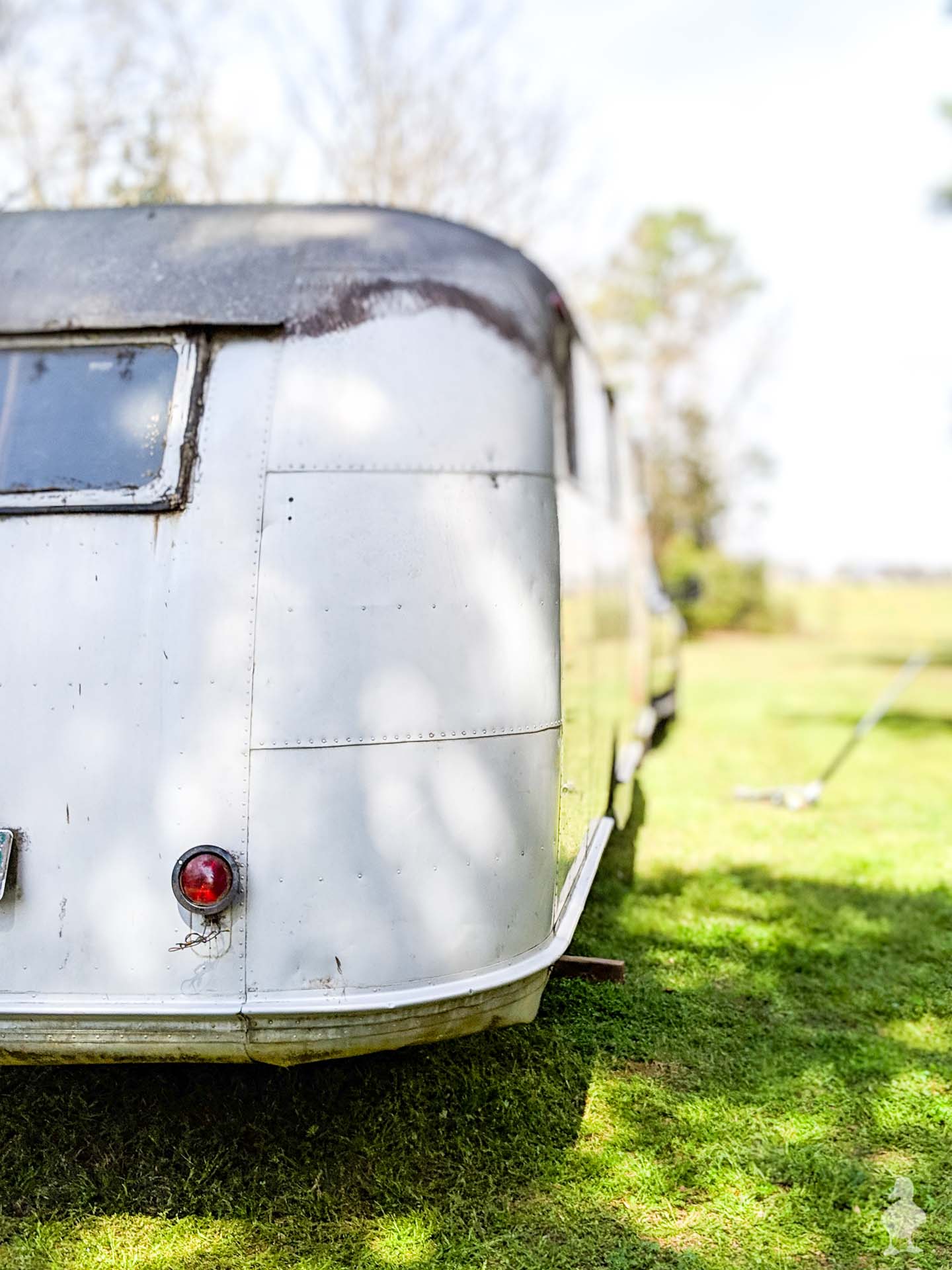 back of Ruby in Americus, Georgia before scrubbing down the top
