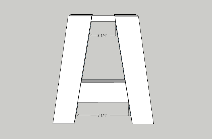 DIY Reverse Truss Bench