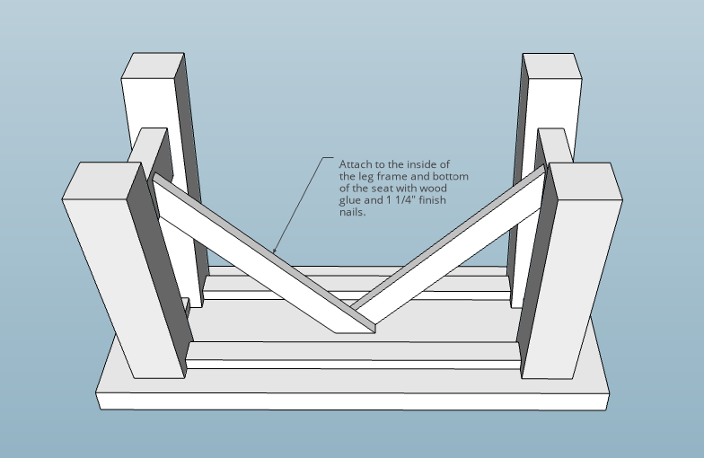 DIY Reverse Truss Bench
