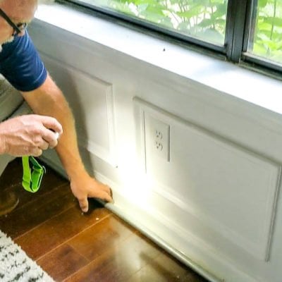 Sentricon system termite inspection along window