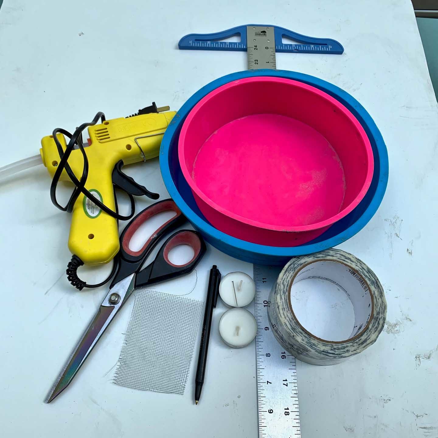 materials for diy cement candleholder