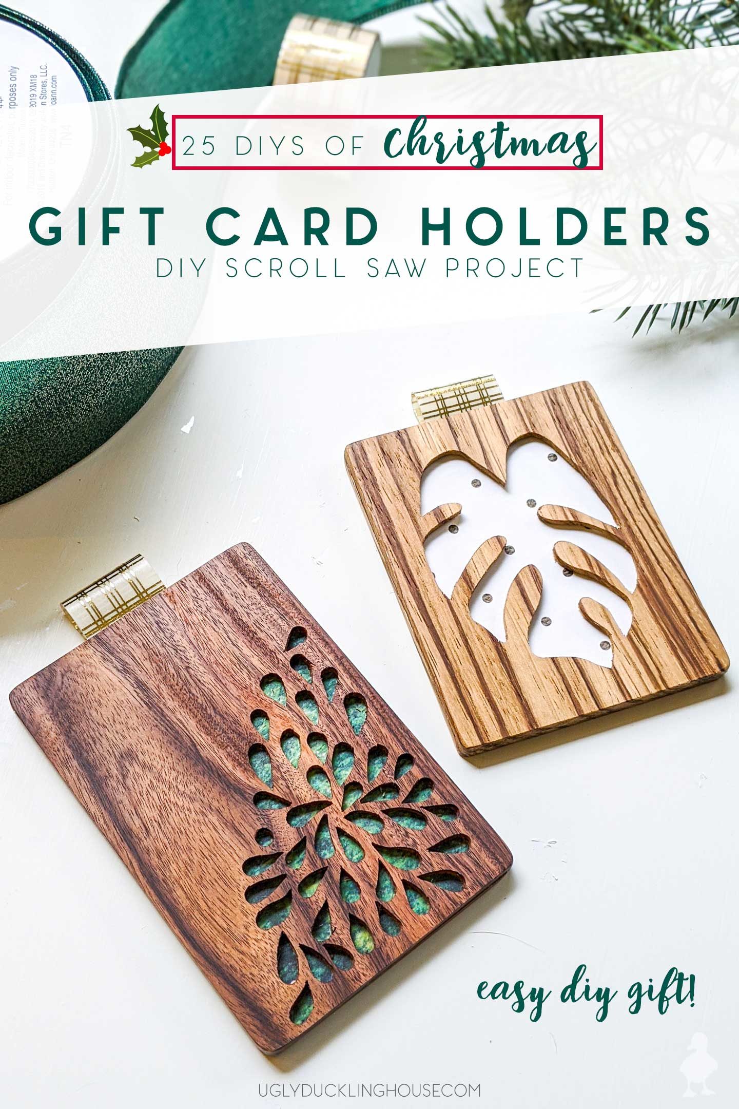 gift card holder diy scroll saw project