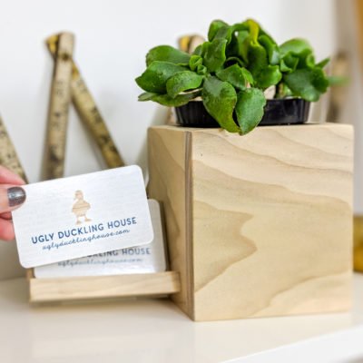 planter and business card holder