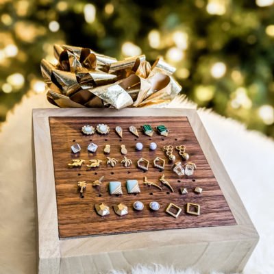 easy DIY earring stud box