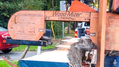 Stealing My Neighbor's Tree: Portable Wood Milling! • Ugly Duckling House