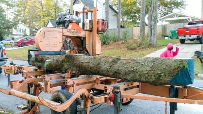 Stealing My Neighbor's Tree: Portable Wood Milling! • Ugly Duckling House