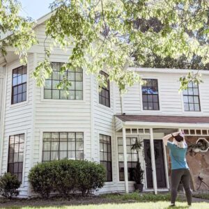 house exterior after new Shoji white paint