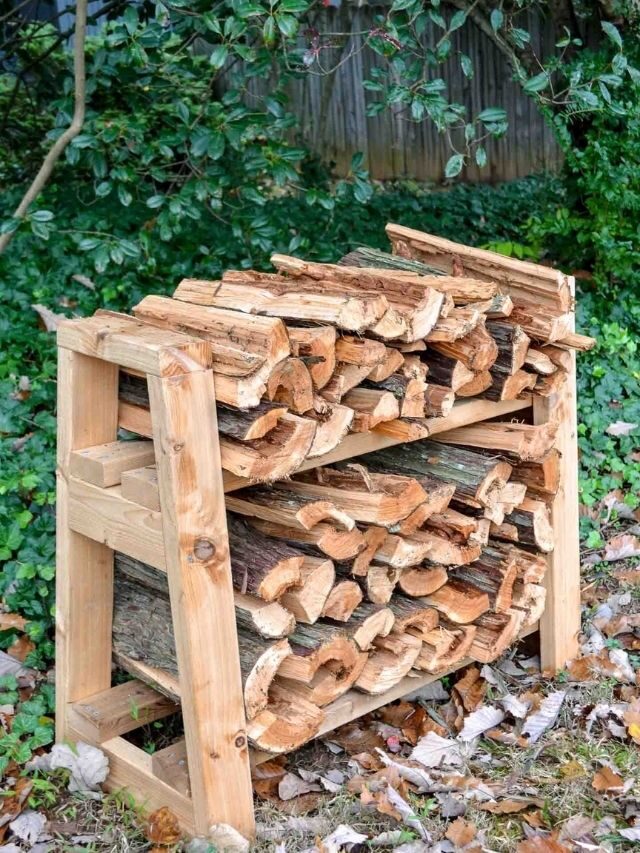 DIY FIREWOOD RACK WITH BUILD PLANS